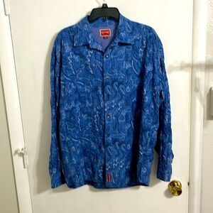 Vintage Paisley, Hilfiger red label premium Denim shirt, long sleeve